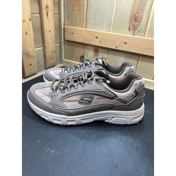 Skechers Mens Sneakers Size 12 Gray Memory Foam Athletic Walking Shoes - Picture 6 of 8